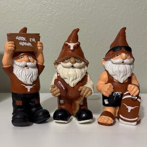 Forever Collectibles Texas Longhorns Gnome Set - Brown and White
